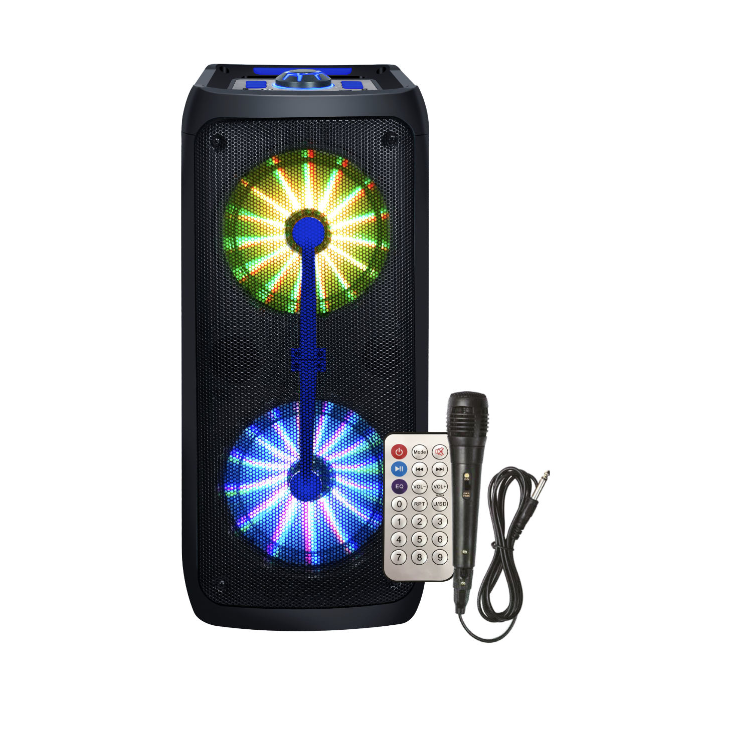 Fire Flame 6 | Karaoke Party Speaker | Full Motion LED / Wired Mic / Remote
